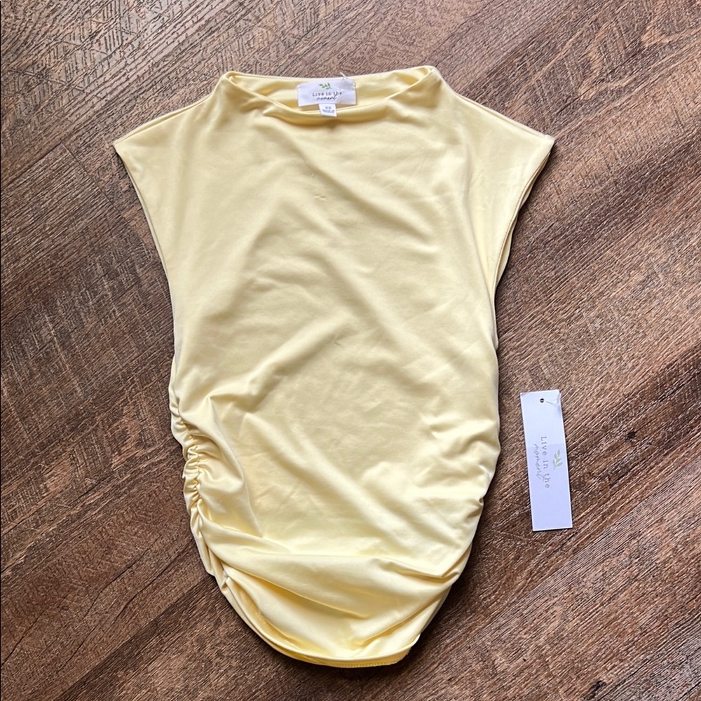 Yellow Sleeveless Top